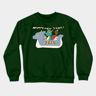 Dragon: New Year Wishes 2024 Crewneck Sweatshirt